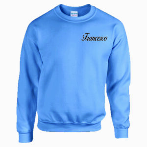 Felpa con nome ricamato